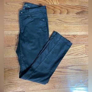 Kenneth Cole Black Faux Leather Look‎ Jeans